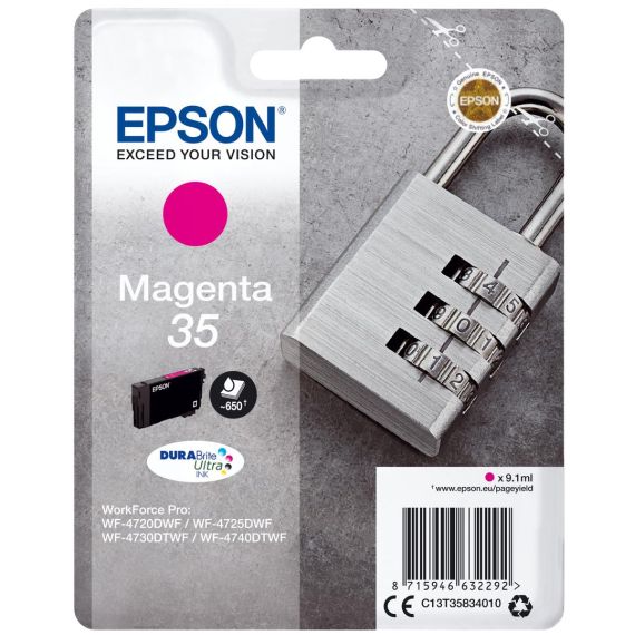 Epson 35 / 9.1 ml / magenta / original / blister / | C13T35834010