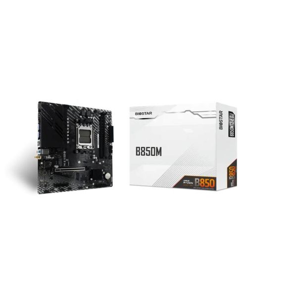Biostar Micro ATX AM5 Motherboard Socket AM5 B850MT2E DJ