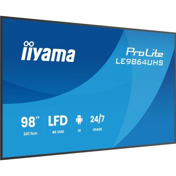 98'' 4K UHD 3840 x 2160 VA, 16 9, 500 cd/m², 500 | LE9864UHS-B1AG