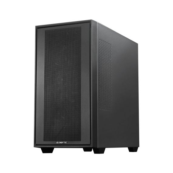 Chieftec Midi Tower GS-03B-BLK-OP, Schwarz, Midi Tower, PC, Black