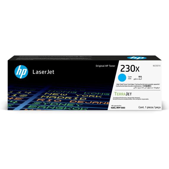HP 230X / Cyan / original / LaserJet / toner cartridge (W2301X) /