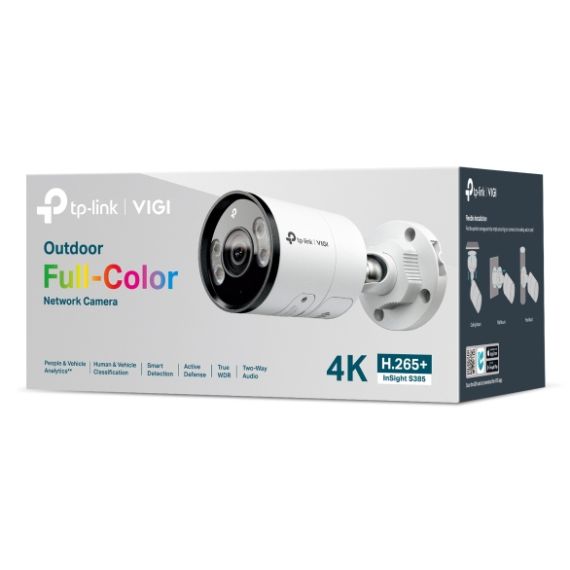 VIGI 8MP Outdoor Full-Color Bullet Network  | InSight S385(2.8mm)