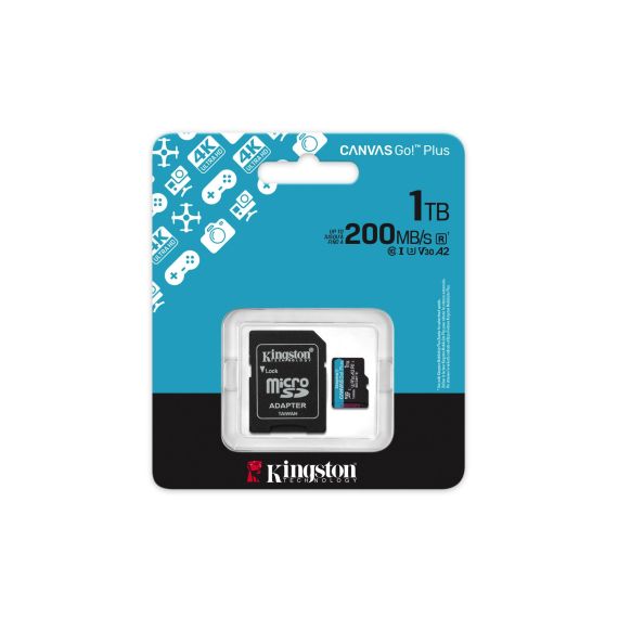 Kingston Technology 1TB microSDXC Canvas Go Plus Gen4 | SDCG4/1TB