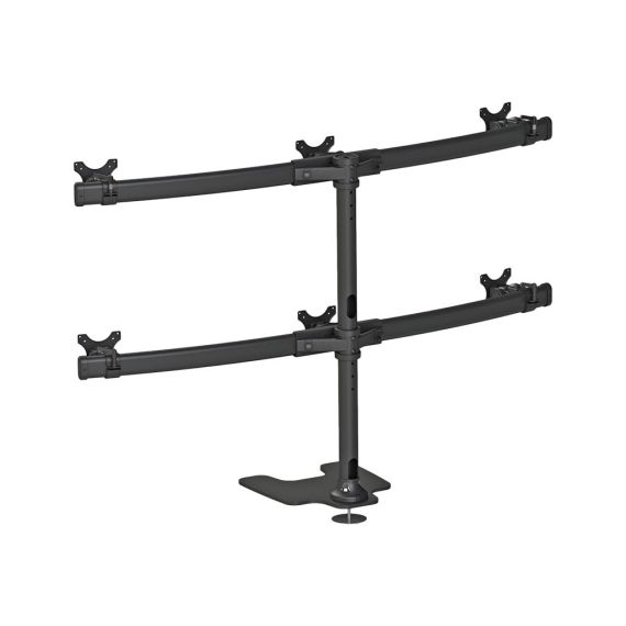 Neomounts FPMA-D700DD6 / Stand / for 6 LCD displays / black / scr