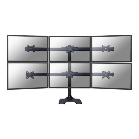 Neomounts FPMA-D700DD6 / Stand / for 6 LCD displays / black / scr