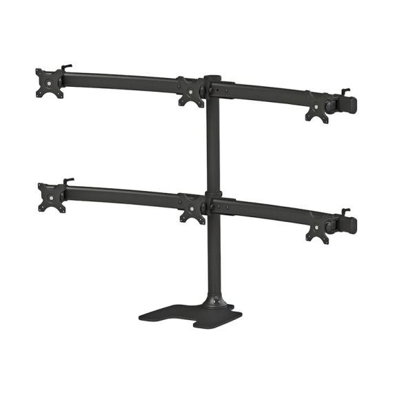 Neomounts FPMA-D700DD6 / Stand / for 6 LCD displays / black / scr