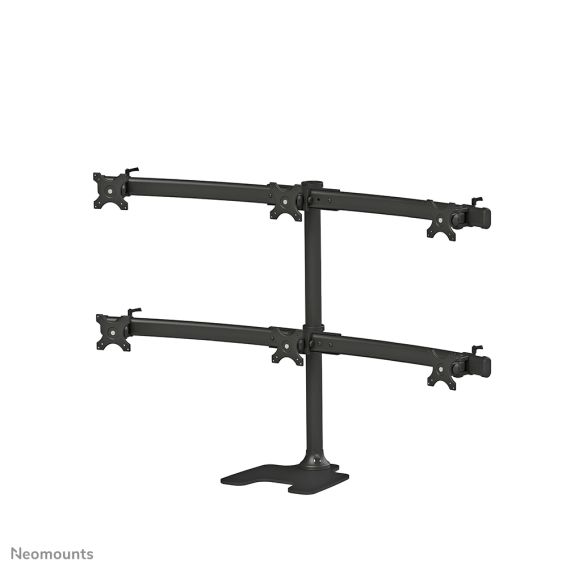 Neomounts FPMA-D700DD6 / Stand / for 6 LCD displays / black / scr