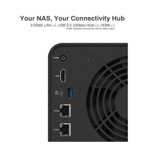 TerraMaster F4-424 4bay NAS Quad-Core-CPU DDR5 Diskless / NAS / E