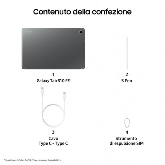 Samsung Galaxy Tab S10 FE, 27.7 cm (10.9"), 2304 | SM-X520NZAPEUE