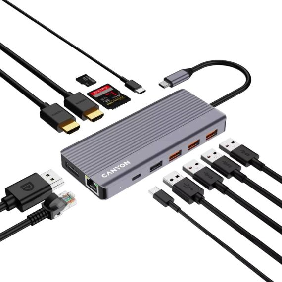Canyon USB13in1 hub USBC CNSTDS16