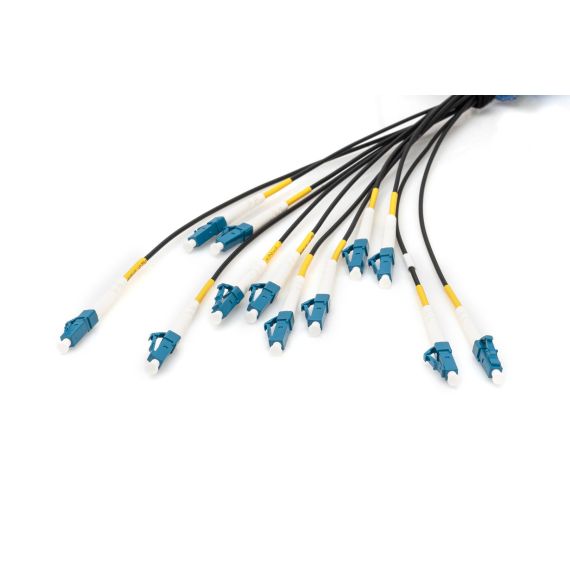 DIGITUS / Breakout cable / LC/UPC single-mod | DK-2A33CUE50BK-BBB