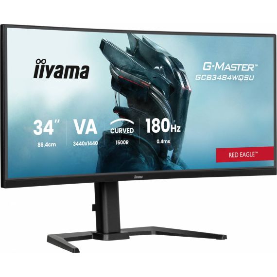 Iiyama monitor 34" Red Eagle UWQHD Curved GCB3484WQSUB1