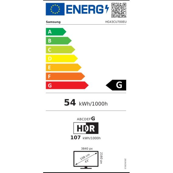 Samsung 09:HG43CU700EUXEN