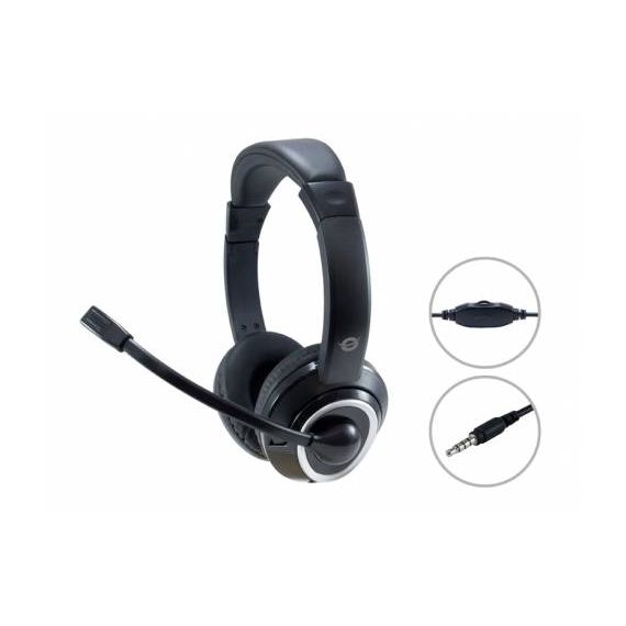 Conceptronic POLONA02B Headset onear wired 3.5 mm POLONA02B