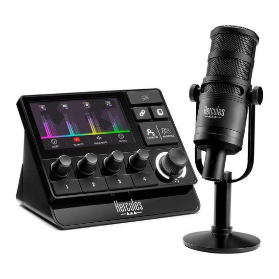 Hercules Audio Kit Pro Bundle Stream 200+ XLR Mic. 4781070