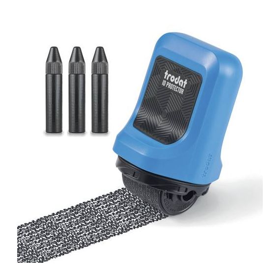 Trodat ID Protector Ink Roller Inkl. 3 Refill Inks Blac 199524