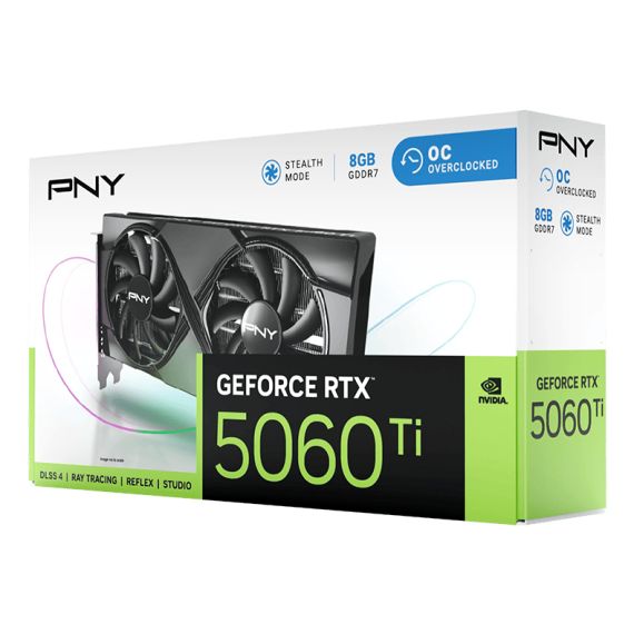 PNY GeForce RTX 5060 Ti OC, GeForce RTX 5060  | VCG5060T8DFXPB1-O