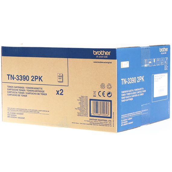 Brother TN3390 / 2-pack / black / original / toner c | TN3390Twin
