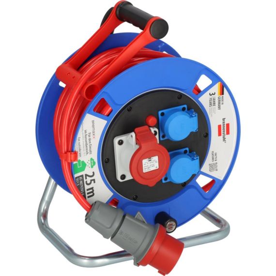 Brennenstuhl Garant CEE 1 IP44 cable reel (25m cable in signal red)