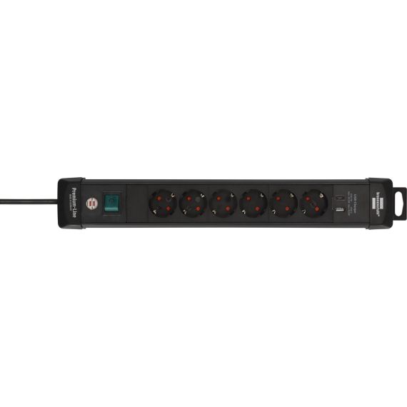 Brennenstuhl Premium-Line 6-way Power Strip with USB C 1951160608