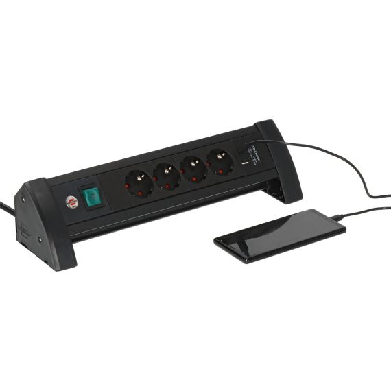 Brennenstuhl Premium Office-Line 4-way Power Strip with USB C PD 30W
