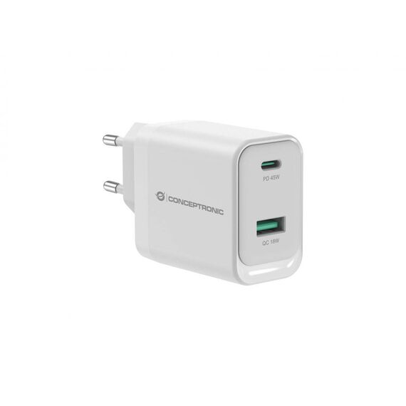 Conceptronic 2-Port 45W GaN USB PD Charger,  ALTHEA20W45