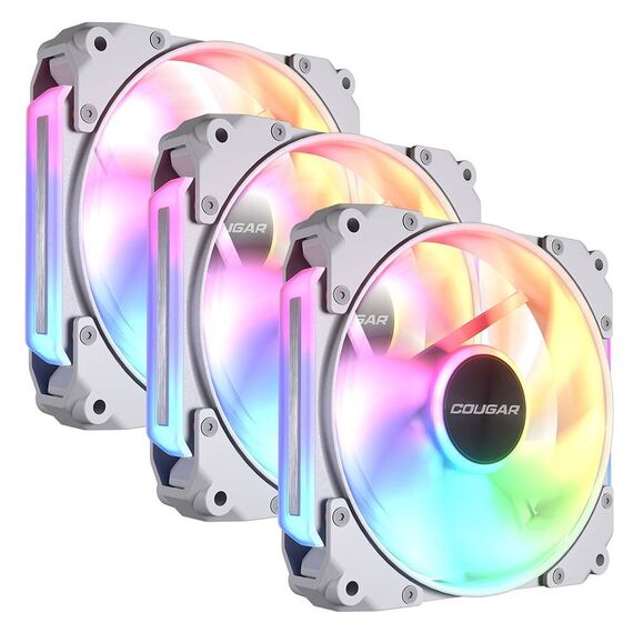 Cougar APOLAR 120mm Elite Universal Modular ARGB Fans - 3-Pack - White