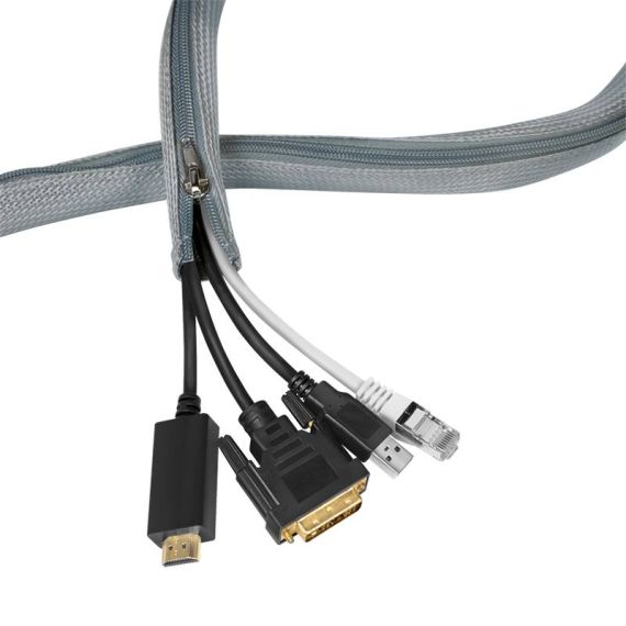 LogiLink Cable management sleeve with zipper 1 m KAB0073