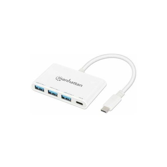 Manhattan Hub 3 USBA and 1 USBC ports, power delivery 168434
