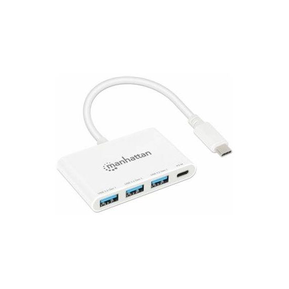 Manhattan Hub 3 USBA and 1 USBC ports, power delivery 168434