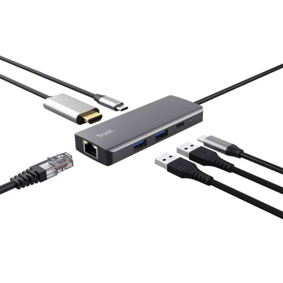 Trust Dalyx Docking station for laptop USBC HDMI 24968