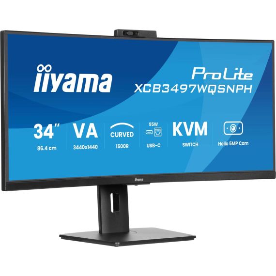 34", 86.7cm, VA, 1500R, 3440 x 1440, 350 cd/m | XCB3497WQSNPH-B1