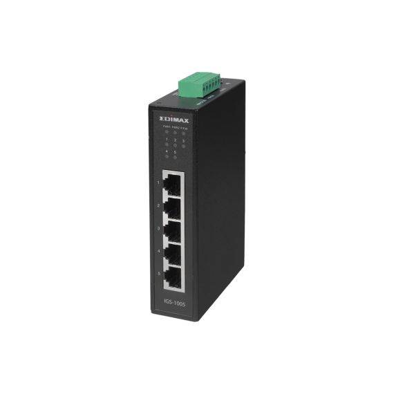 Edimax IGS-1005 / Switch / 5 x 10/100/1000 / DIN rail mountable,