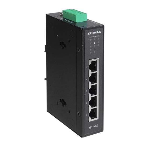 Edimax IGS-1005 / Switch / 5 x 10/100/1000 / DIN rail mountable,