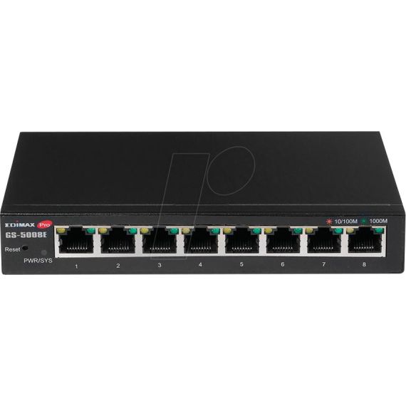 Edimax Pro GS-5008E / Switch / smart / 8 x 10/100/1000 / wall-mou