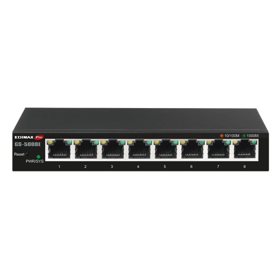 Edimax Pro GS-5008E / Switch / smart / 8 x 10/100/1000 / wall-mou