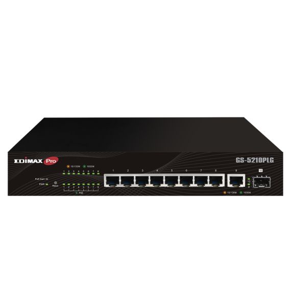 Edimax Pro GS-5210PLG / Switch / smart / 8 x 10/100/1000 (PoE+) +