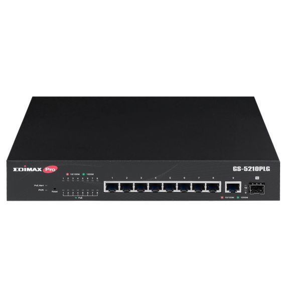 Edimax Pro GS-5210PLG / Switch / smart / 8 x 10/100/1000 (PoE+) +