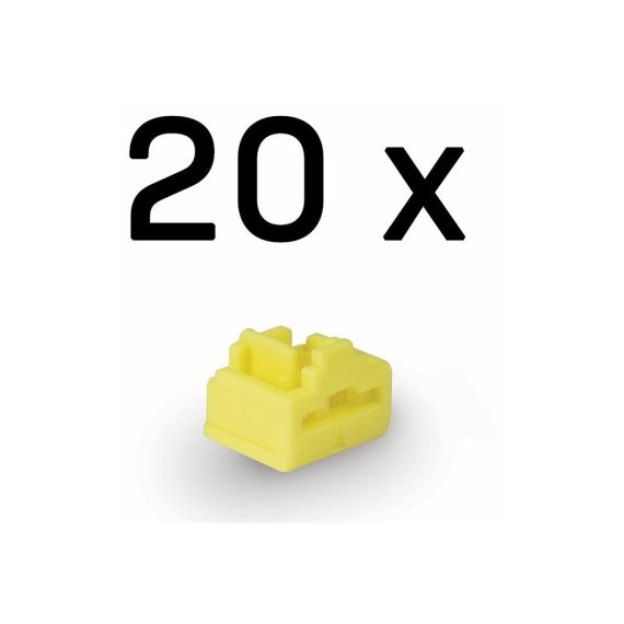 LINDY / LAN port blocker / yellow (pack of 20) | 47901