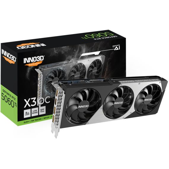 Inno3D GeForce RTX 5060 Ti 8GB X3 OC / Gra | N506T3-08D7X-193075L