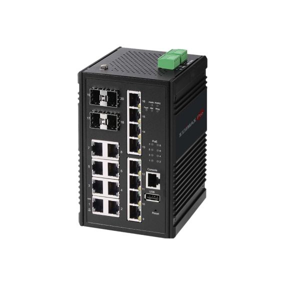 Edimax Pro IGS-5416P / Switch / smart / 8 x 10/100/1000 (PoE+) +
