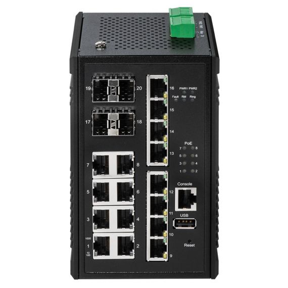 Edimax Pro IGS-5416P / Switch / smart / 8 x 10/100/1000 (PoE+) +