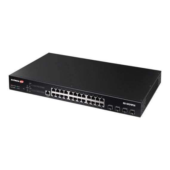Edimax Pro GS-5424PLX / Switch / smart / 24 x 10/100/1000 (PoE+)