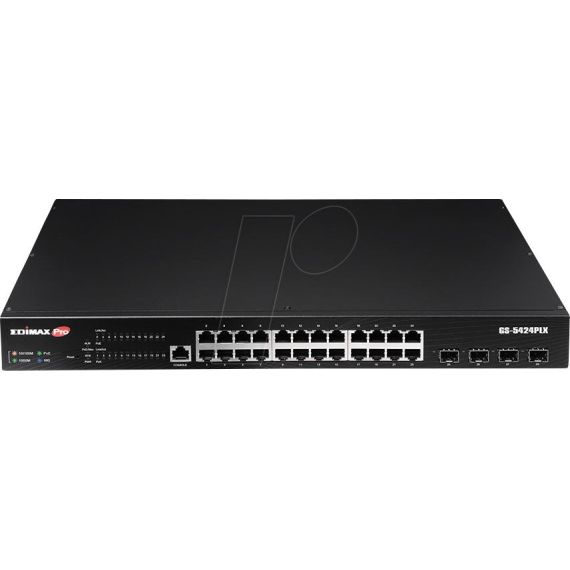 Edimax Pro GS-5424PLX / Switch / smart / 24 x 10/100/1000 (PoE+)