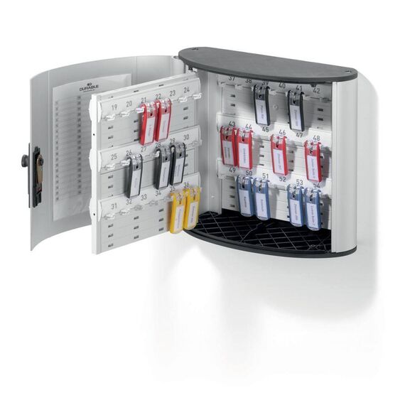 DURABLE KEY BOX CODE 54 Key cabinet 54 hooks metallic 197723