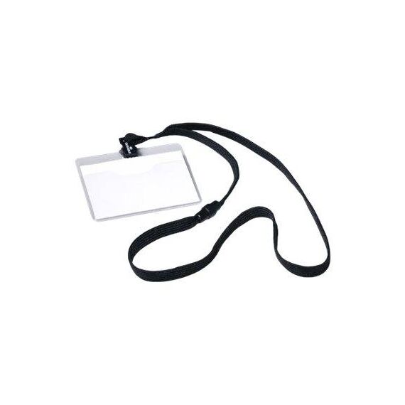 DURABLE Name badge for 60 x 90 mm black, transparent 813901