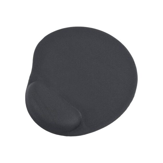 Gembird MPGELBLACK Mouse pad with wrist pillow MPGELBK