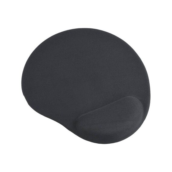 Gembird MPGELBLACK Mouse pad with wrist pillow MPGELBK