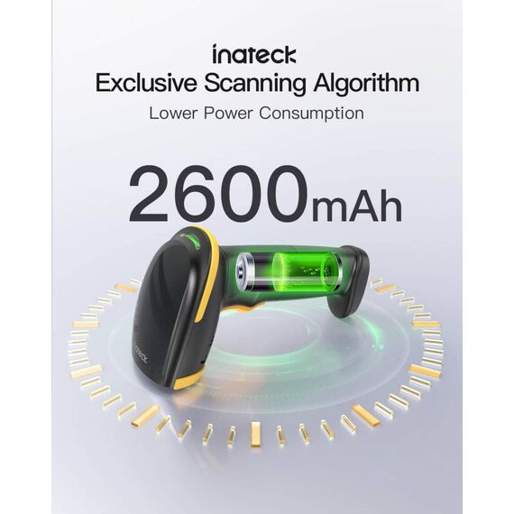 Inateck 2D Bluetooth Barcode Scanner BCST23_BLACK