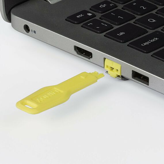LINDY / LAN port blocker key / yellow | 47899